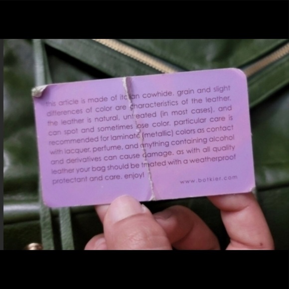 Botkier Italian Leather Purse W/Gold Hardware Many Pockets Dust Bag Zippers - Picture 2 of 7